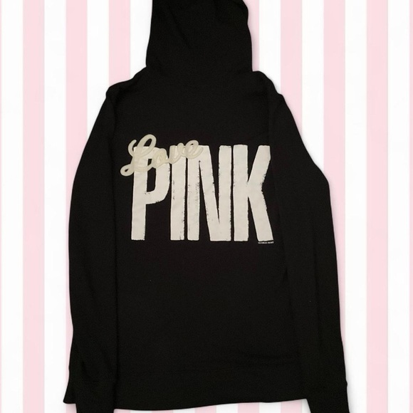 PINK Victoria's Secret Black Cowl Neck Sweater - Picture 1 of 5